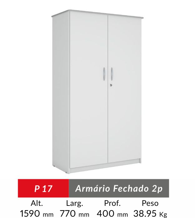 ARMARIO PRATICA FECHADO 2 PORTAS