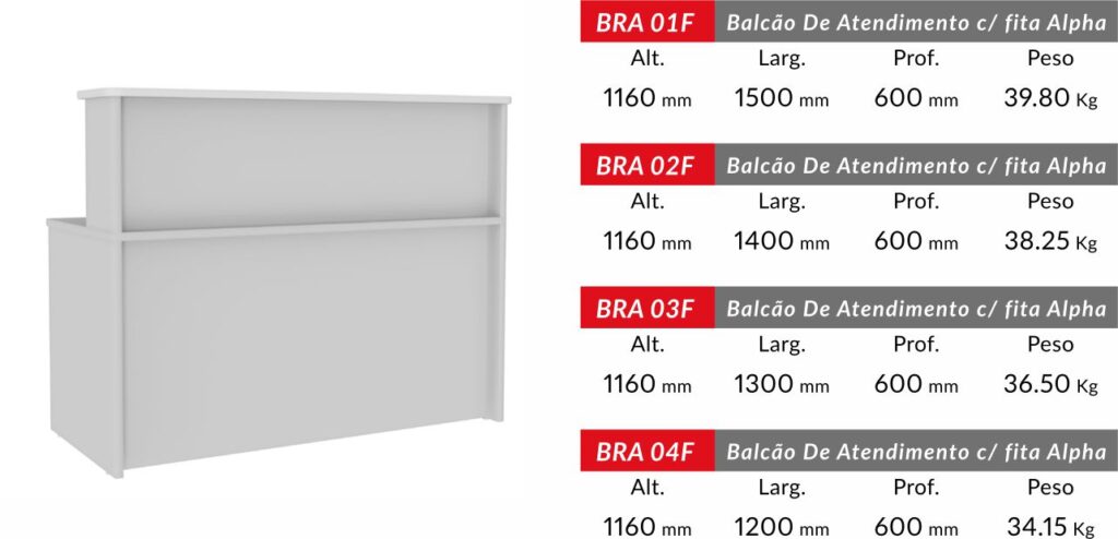 BALCAO ALPHA DE ATENDIMENTO 