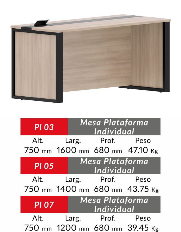 MESA PLATAFORMA INDIVIDUAL 
