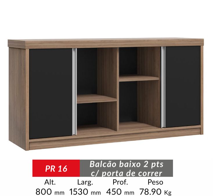 BALCAO PREMIUM BAIXO 2P DE CORRER 