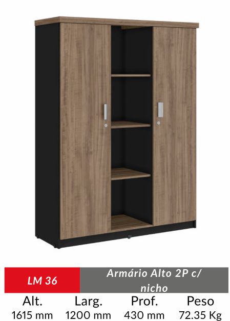 ARMARIO MODENA ALTO 2P C/ NICHO 