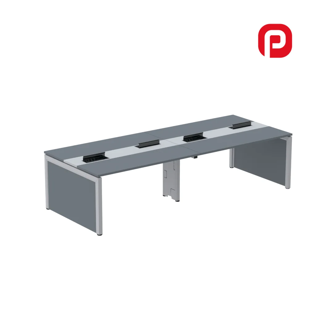 MESA PLATAFORMA DUPLA 04 PESSOAS CORPORATIVO