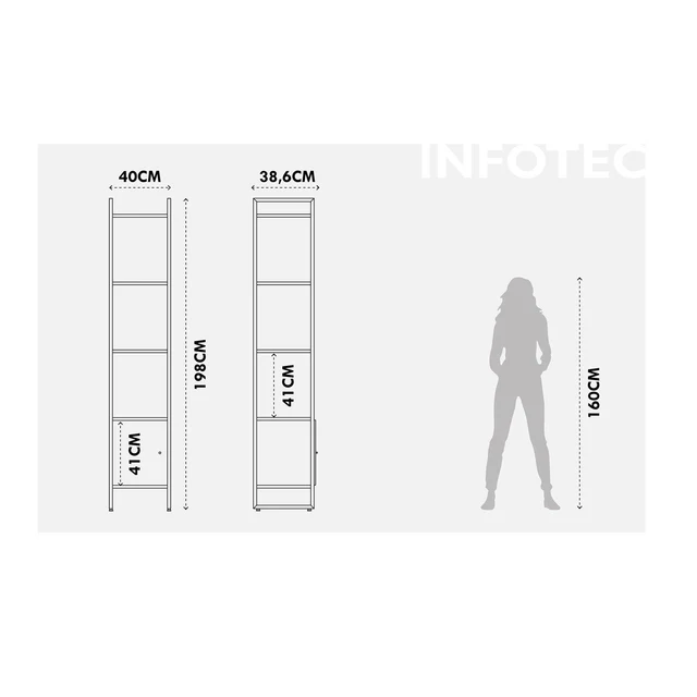 ESTANTE VOSS 1 PORTA 40CM 