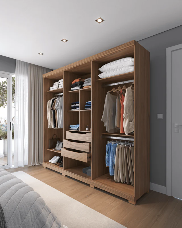 GUARDA ROUPA MEMPHIS CASAL 2,46 CM 