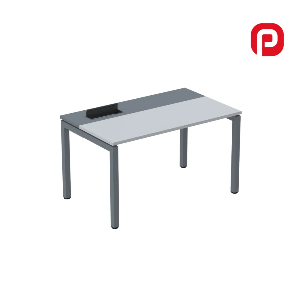 MESA PLATAFORMA SIMPLES 01 PESSOA PE ACO CORPORATIVO