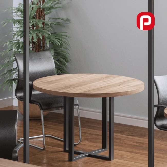 MESA REUNIAO REDONDA TUBULAR PE40