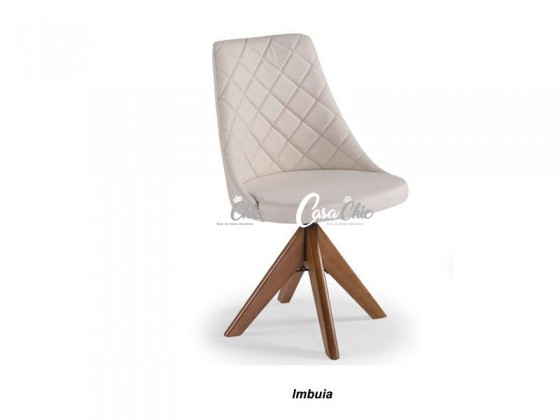 Cadeira Giratoria em Madeira Maciça 6188 Esmeralda