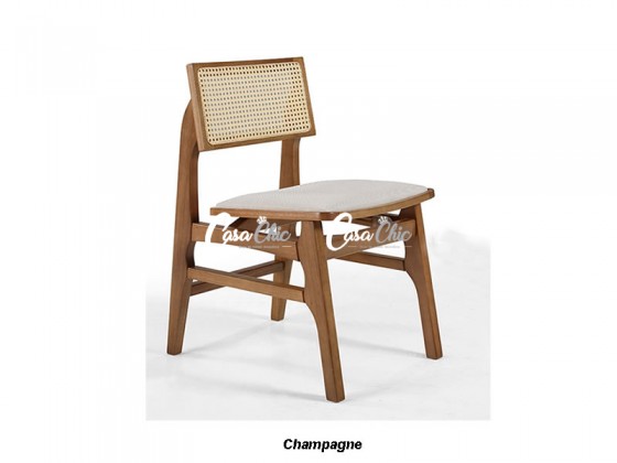 Cadeira em Madeira Maciça com Encosto em Tela 6675 Summer