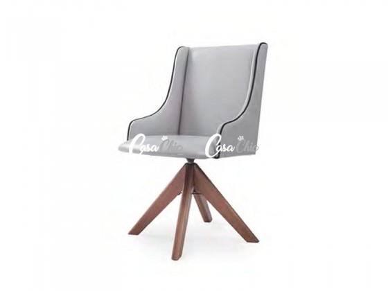 Cadeira Giratoria em Madeira Maciça com Cordão