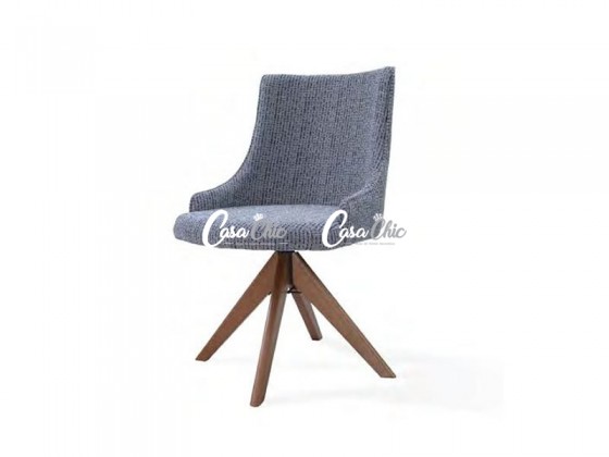 Cadeira Giratoria em Madeira Maciça 18313 Stella