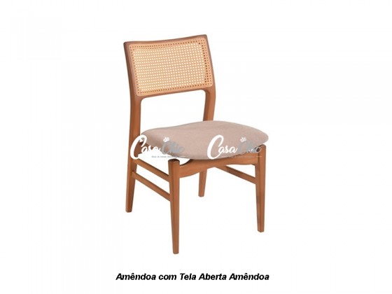 Cadeira em Madeira Maciça com Encosto em Tela Xavante