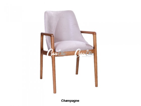 Poltrona Cadeira com Braço em Madeira Maciça C031 Sabade