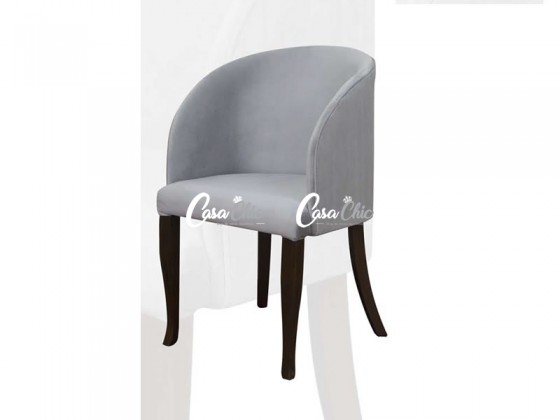 Poltrona Cadeira com Braço em Madeira Maciça 7825 Dubai