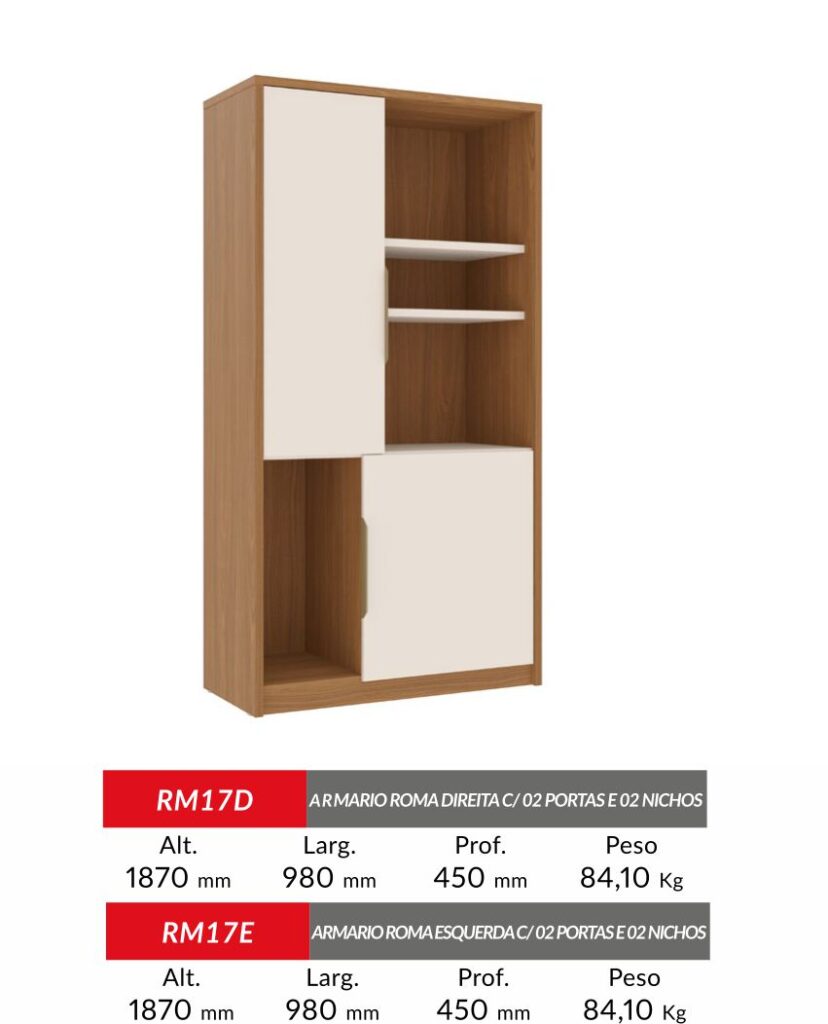 ARMARIO ROMA DIREITA 
